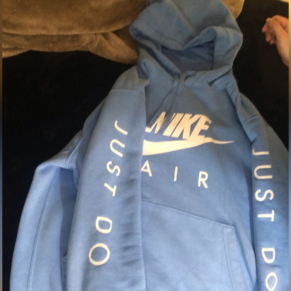 Sky blue Nike air hoodie